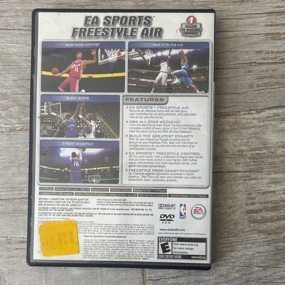 Sony PlayStation 2 NBA Live 2005 - Black and White
